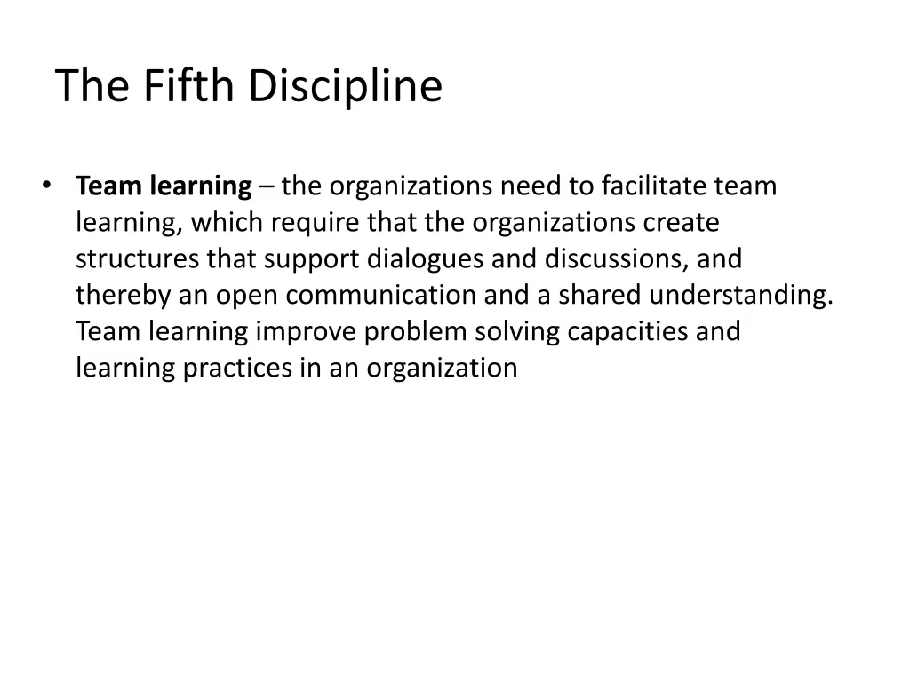 the fifth discipline 4