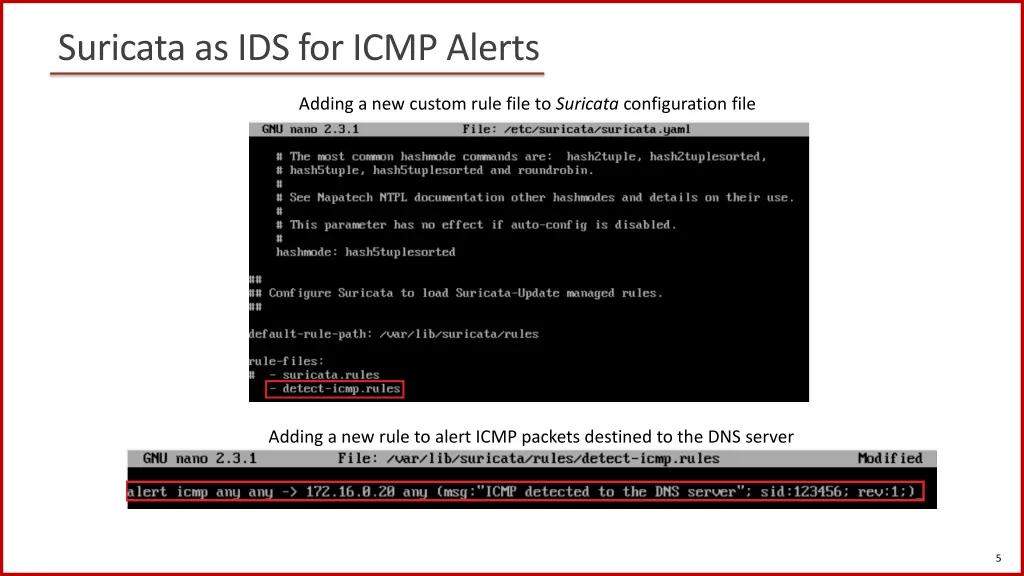 suricata as ids for icmp alerts