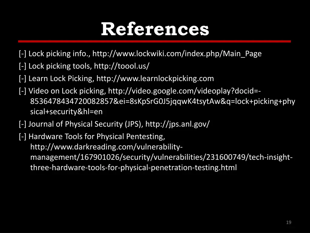 references