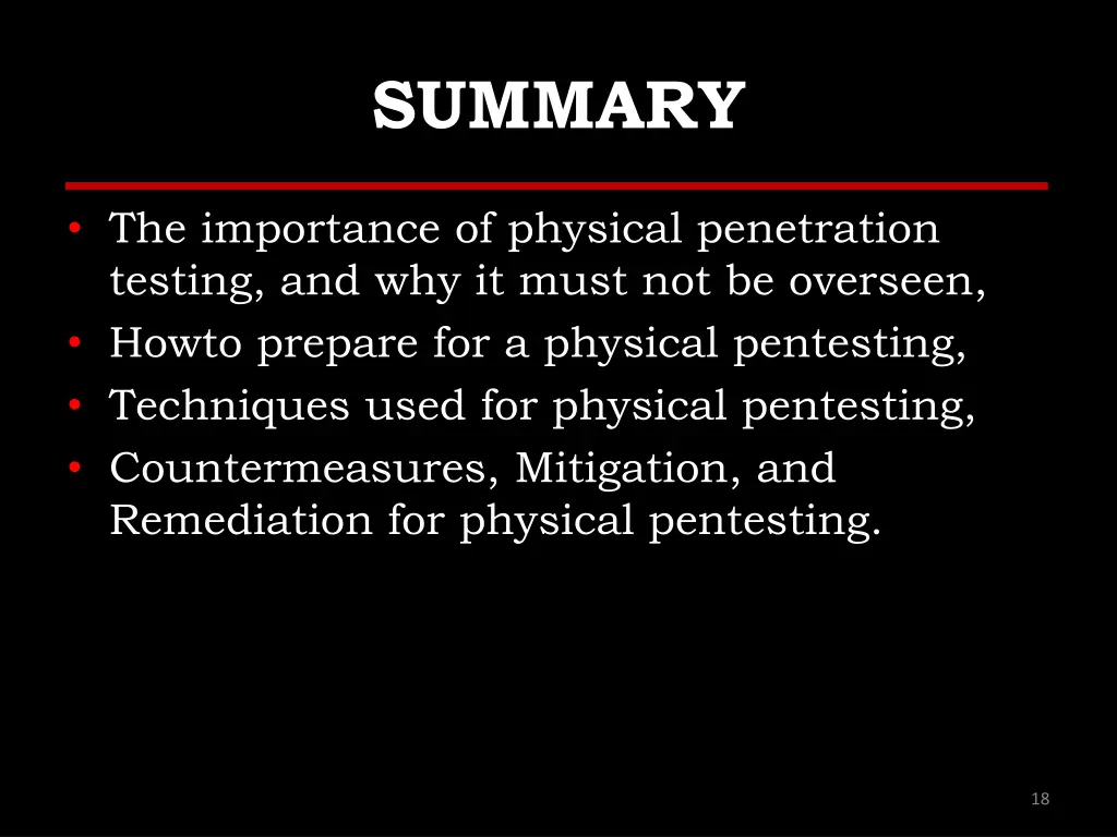 summary