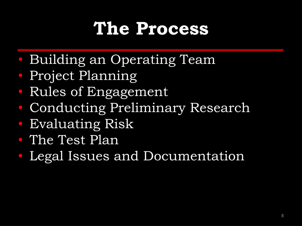 the process