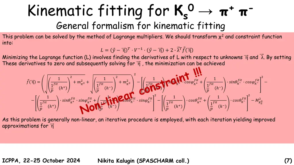 kinematic fitting for s0 general formalism 1