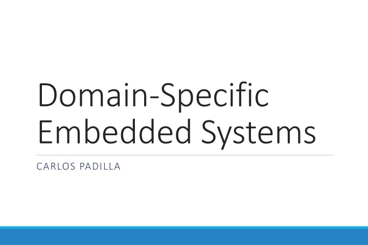 domain specific embedded systems