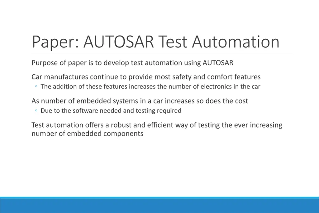 paper autosar test automation