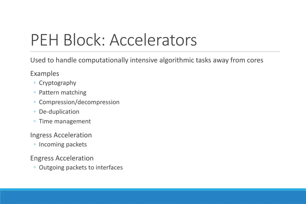 peh block accelerators