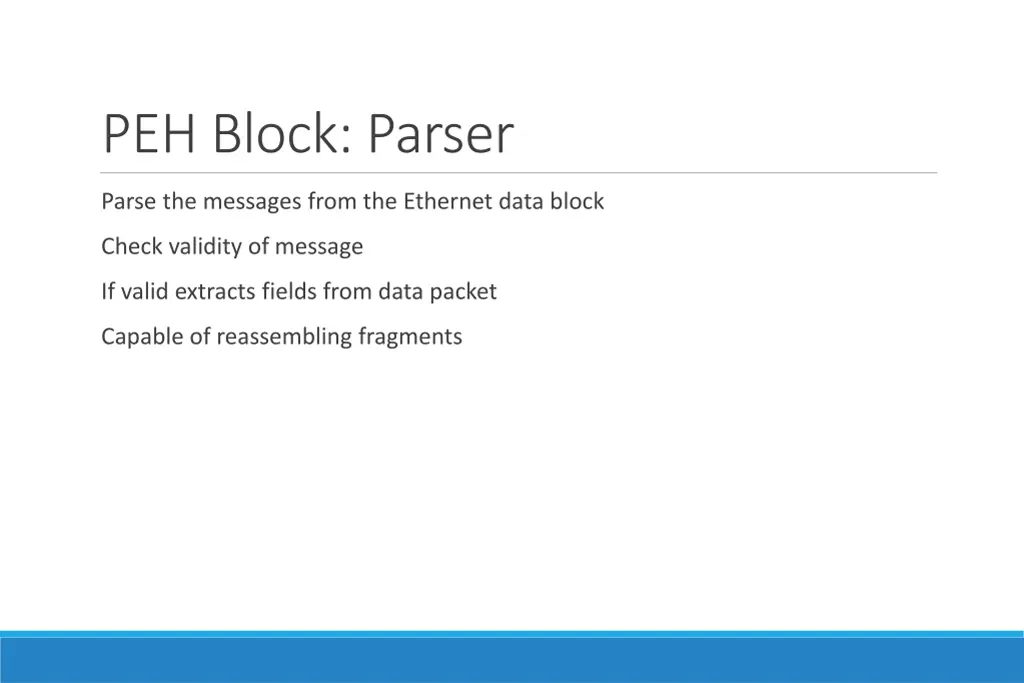 peh block parser