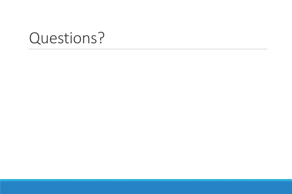questions