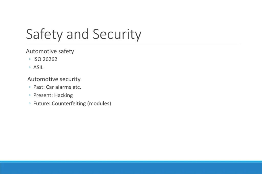 safety and security