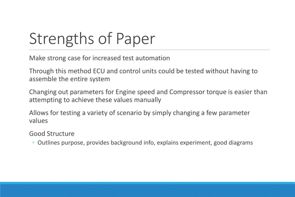 strengths of paper