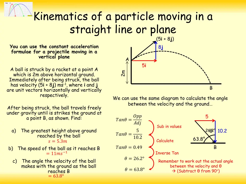 kinematics of a particle moving in a straight 20