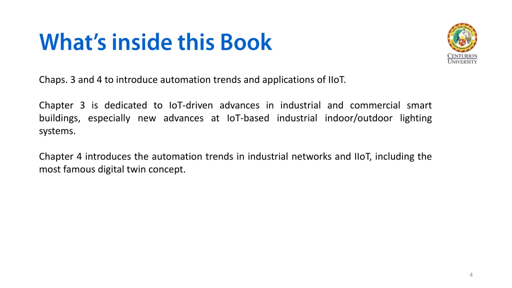 chaps 3 and 4 to introduce automation trends
