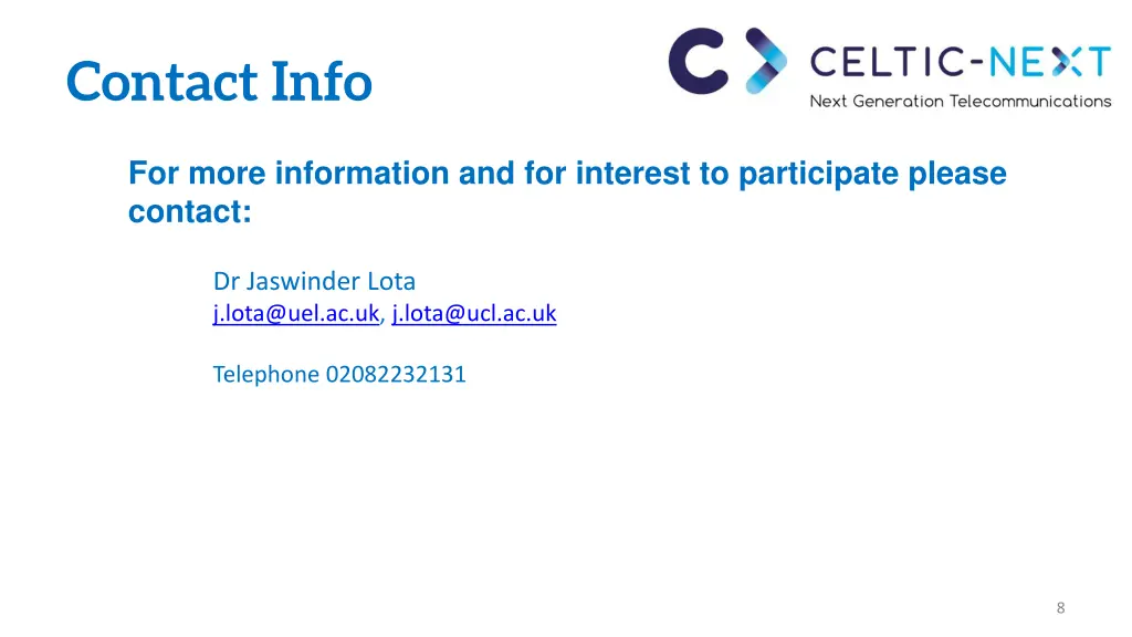 contact info