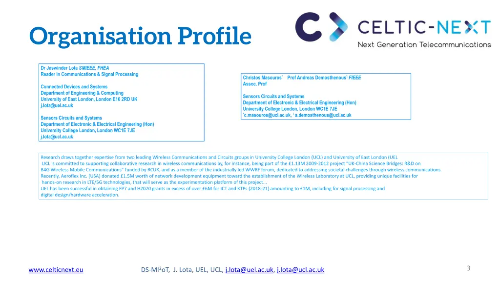 organisation profile