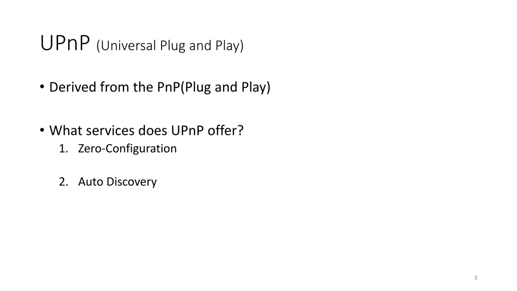 upnp universal plug and play