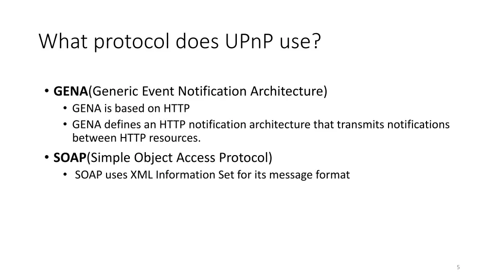 what protocol does upnp use