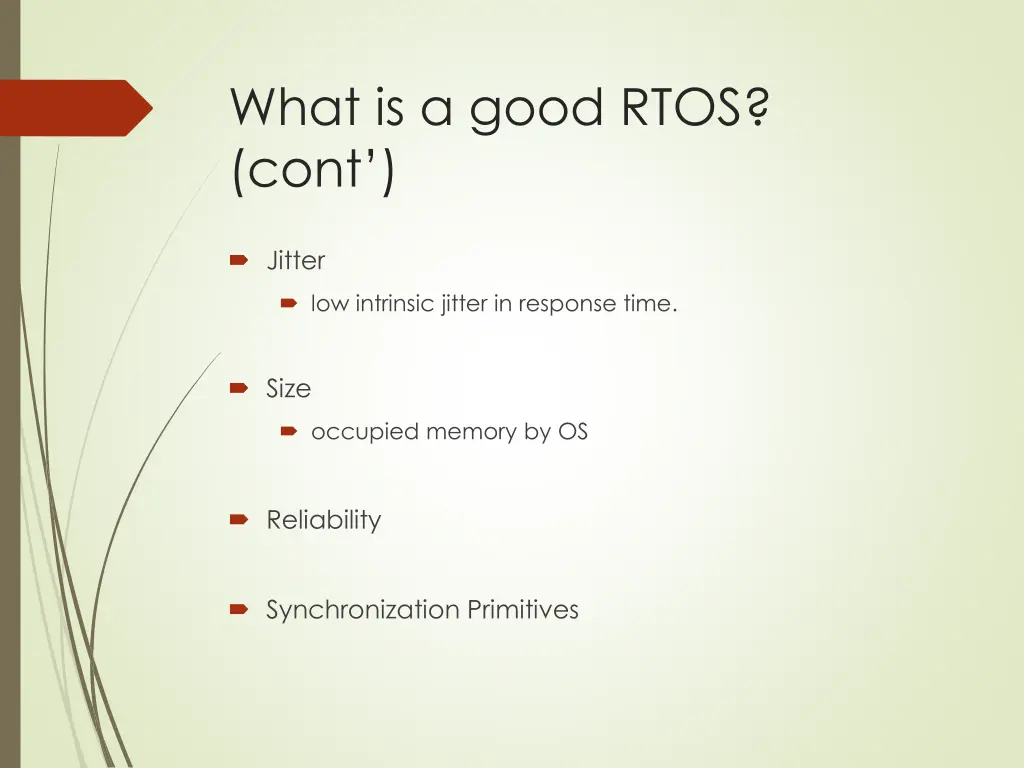 what is a good rtos cont