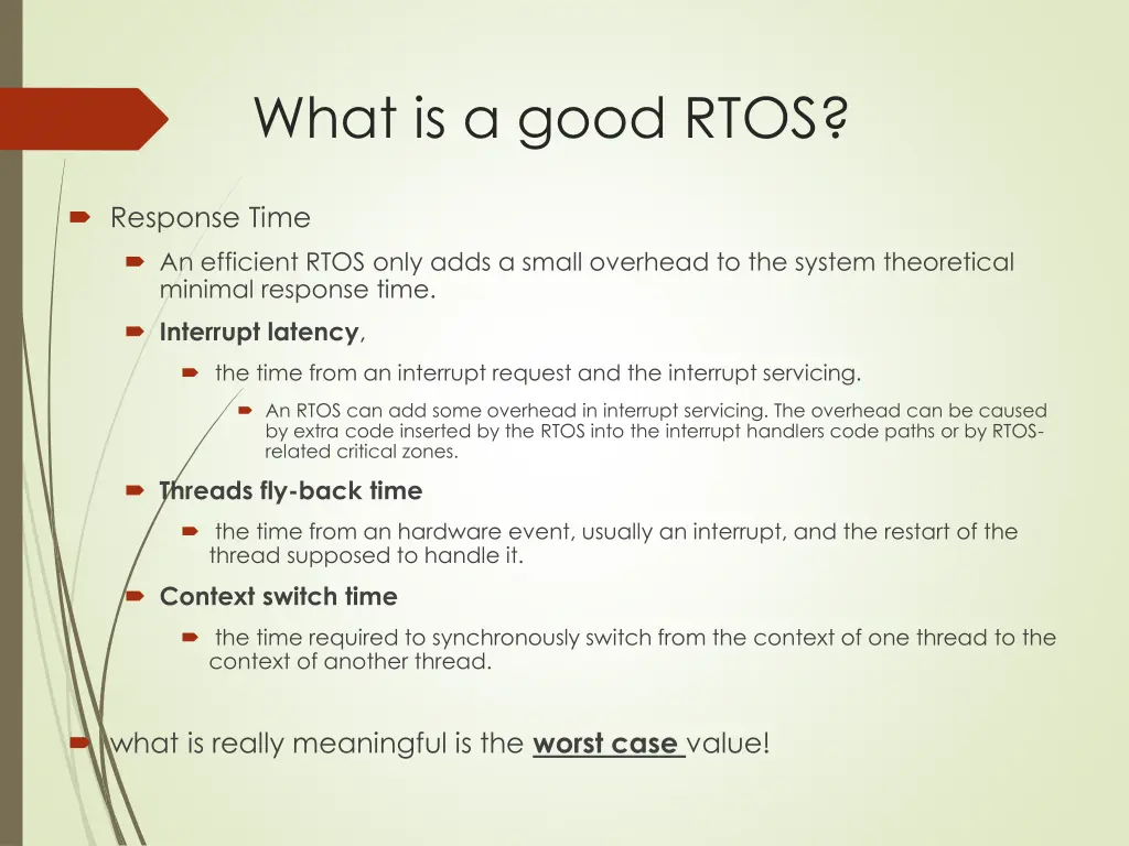 what is a good rtos