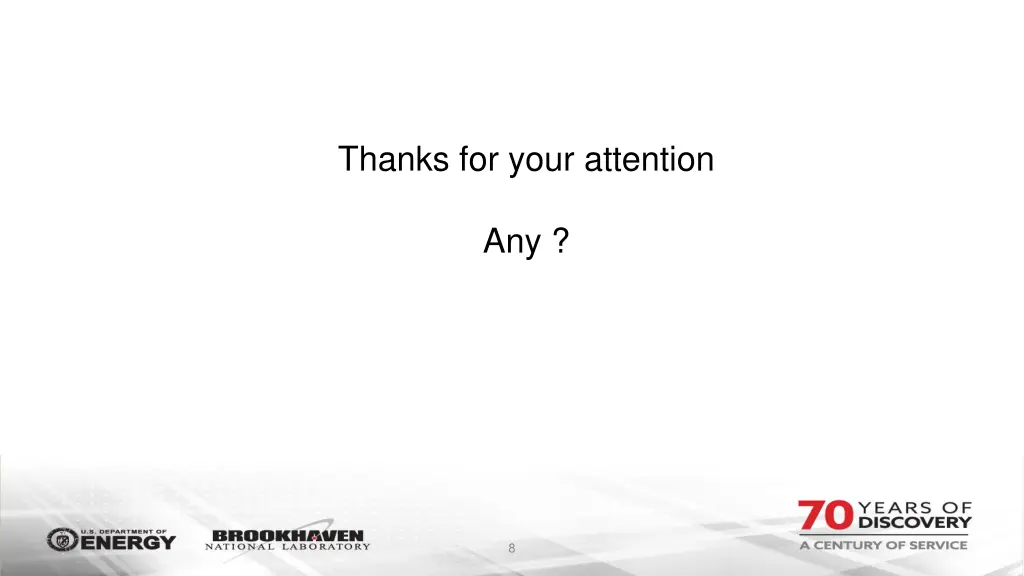 thanks for your attention