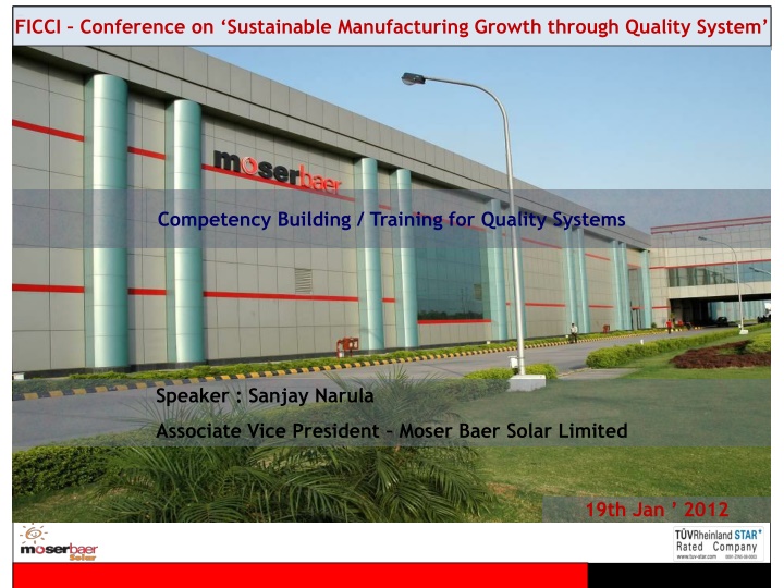 ficci conference on sustainable manufacturing