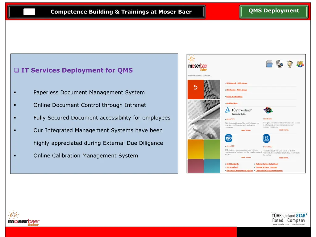 qms deployment