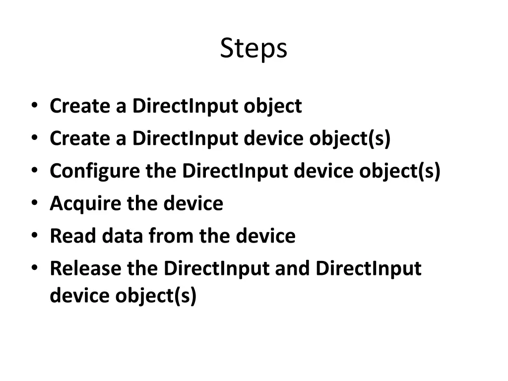 steps