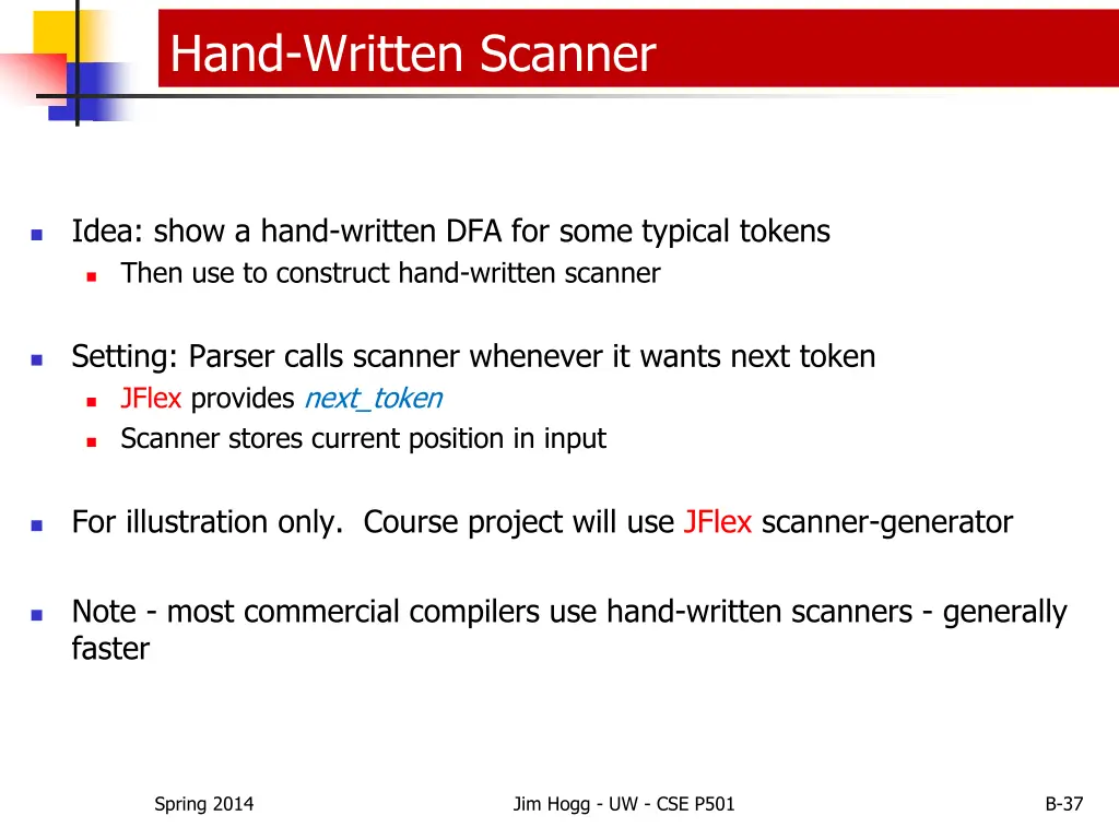 hand written scanner