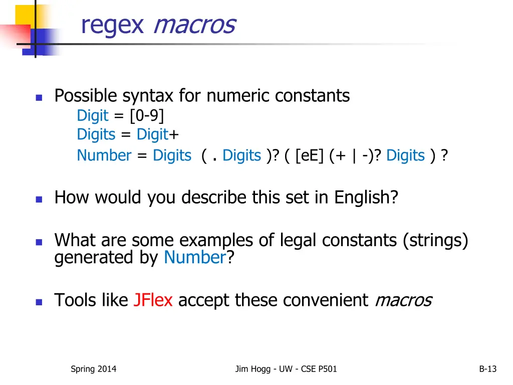 regex macros