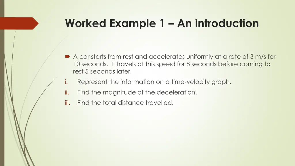 worked example 1 an introduction