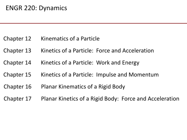 engr 220 dynamics