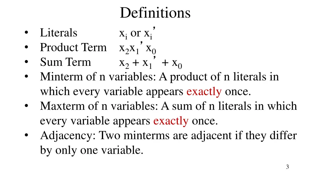 definitions