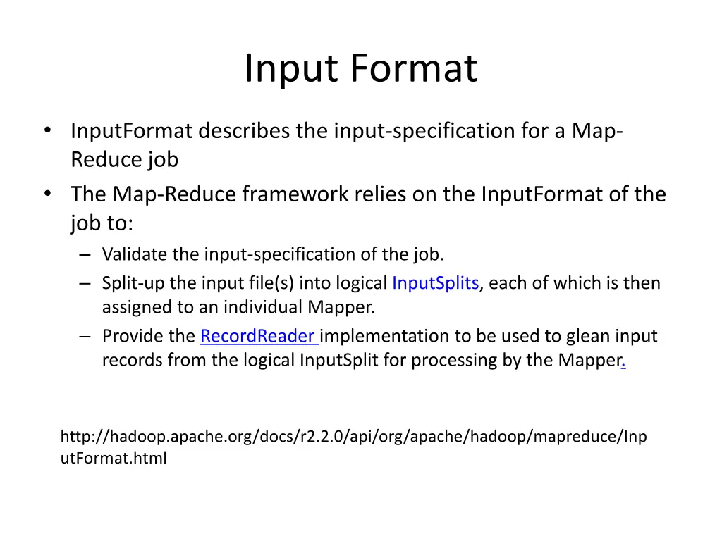 input format