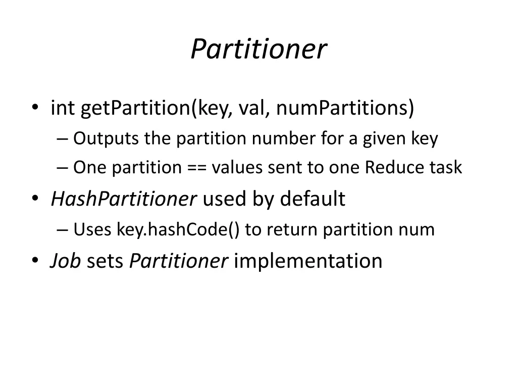 partitioner