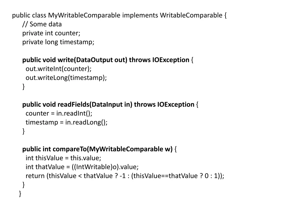 public class mywritablecomparable implements