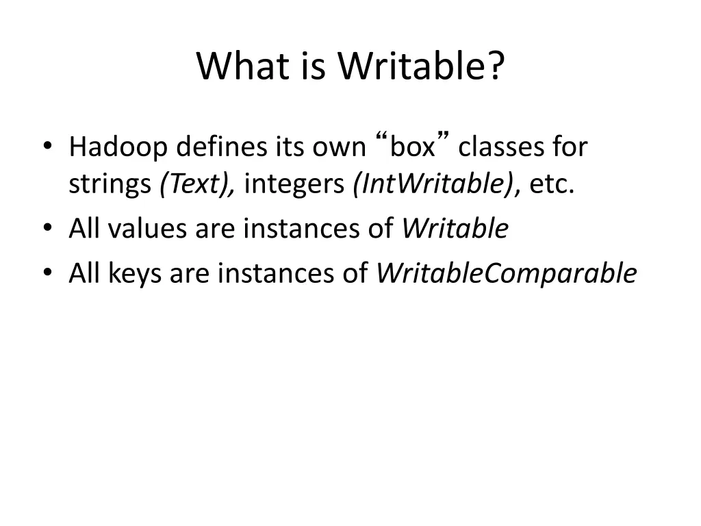 what is writable