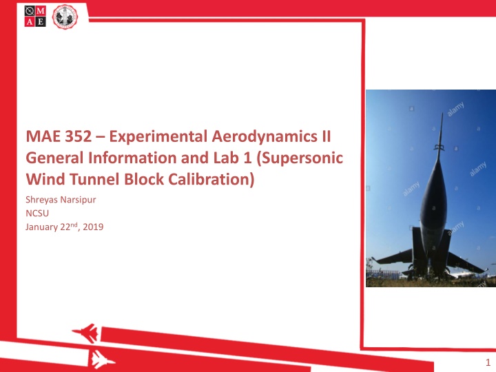 mae 352 experimental aerodynamics ii general