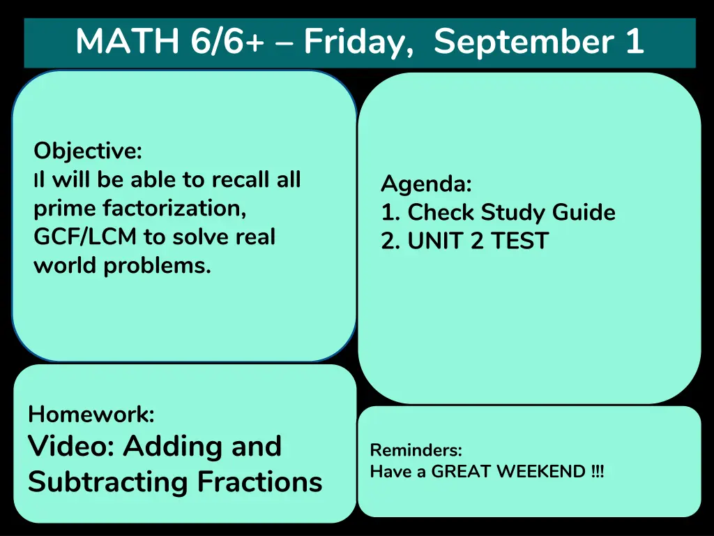 math 6 6 friday september 1
