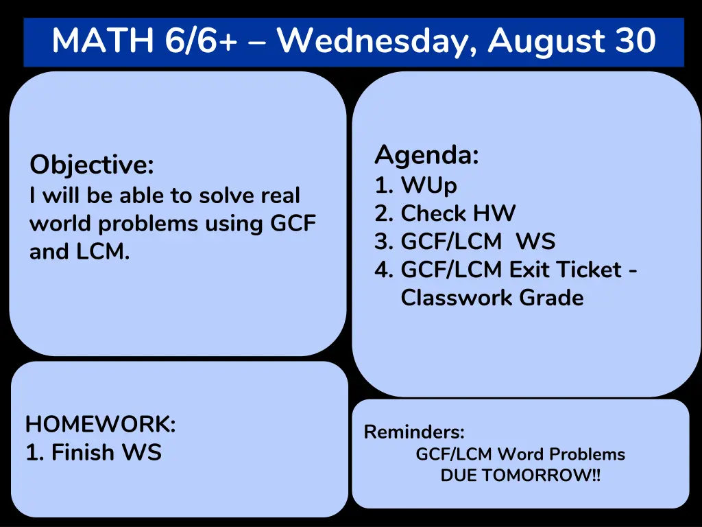 math 6 6 wednesday august 30