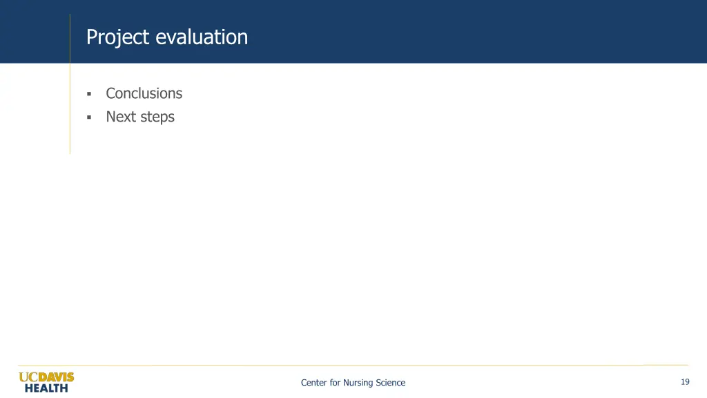 project evaluation