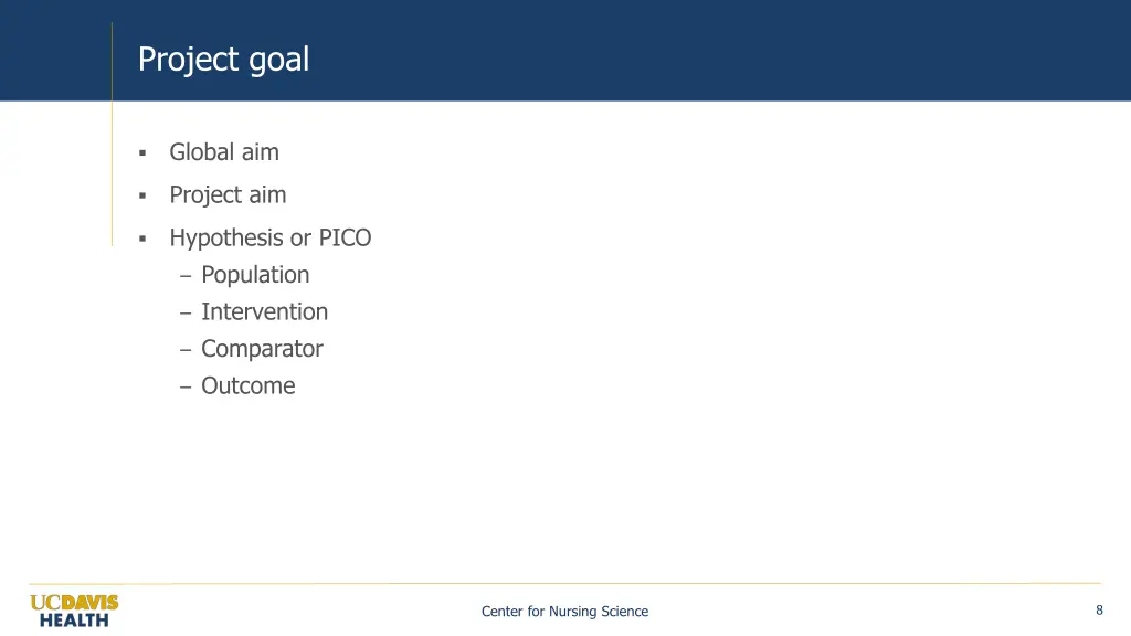 project goal