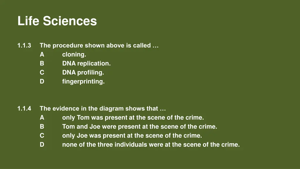 life sciences 2