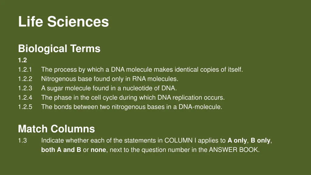 life sciences 3