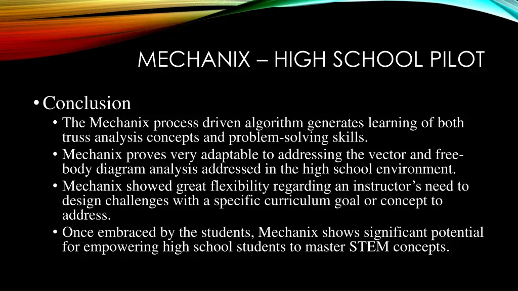 mechanix high school pilot 12