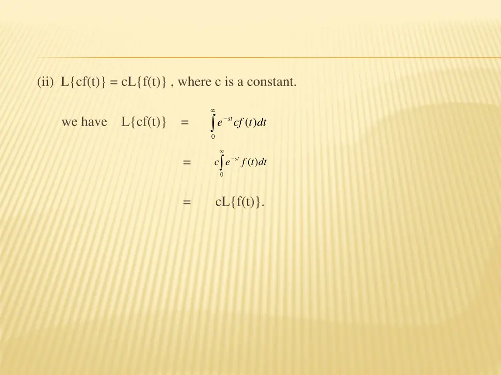 ii l cf t cl f t where c is a constant