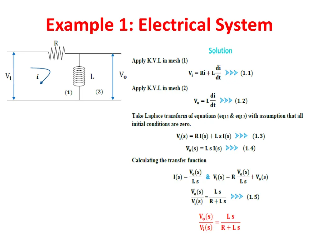 example 1 electrical system