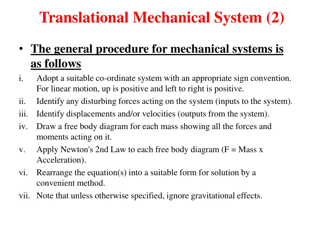 translational mechanical system 2