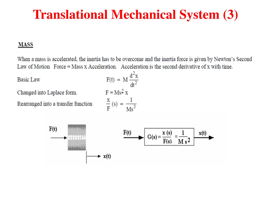 translational mechanical system 3