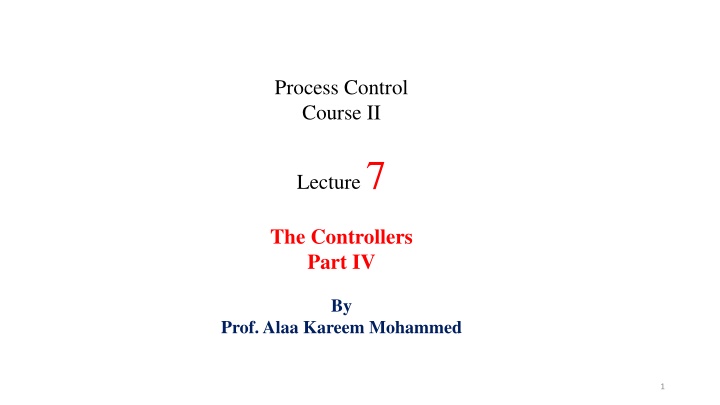 process control course ii