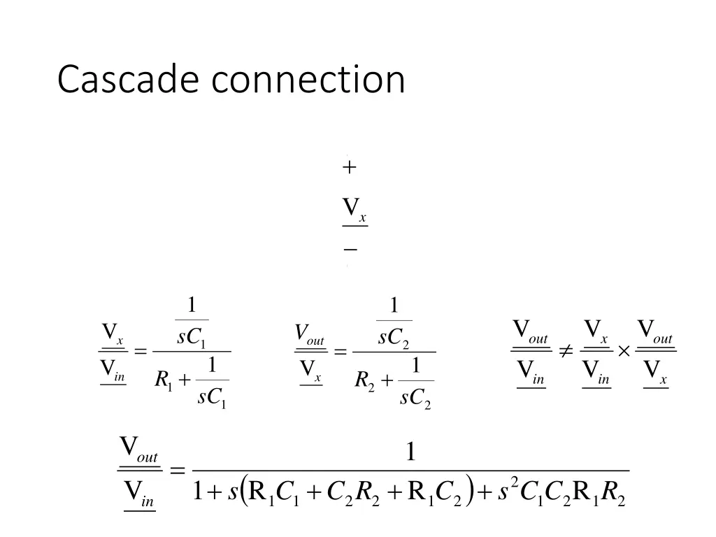 cascade connection 1