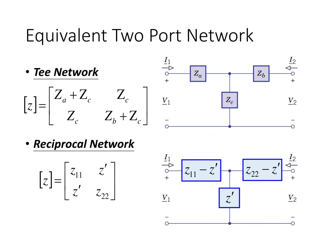 equivalent two port network 2