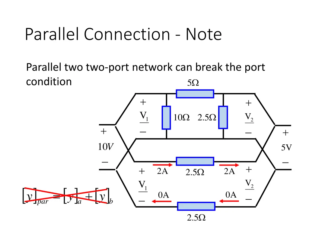 parallel connection note
